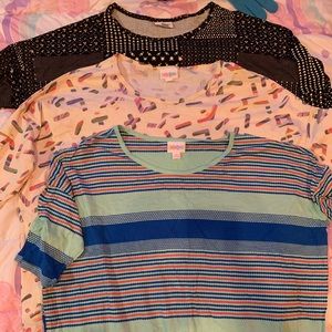 3 NWT irma lula roe tops